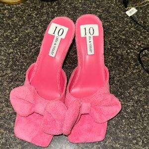 Chelsea and Violet mules